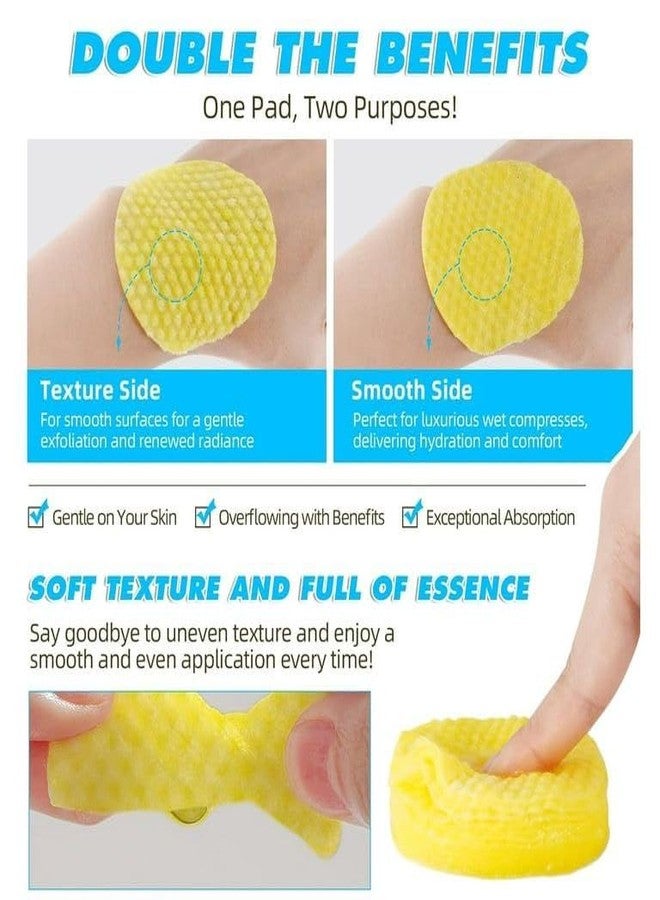SHKAYTO Turmeric Kojic Acid Cleansing Pads, 60 pcs Kojic Acid and Turmeric Cleansing Pads, Turmeric Face Scrub Pads with Vitamins, Cleansing Pads for Dark Spots, Exfoliating Turmeric Pads Suitable for all Skin Types - Image 3
